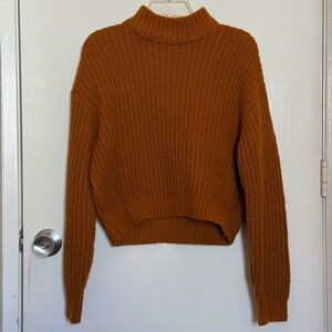 H&M knit mock neck sweater - Orange - M
